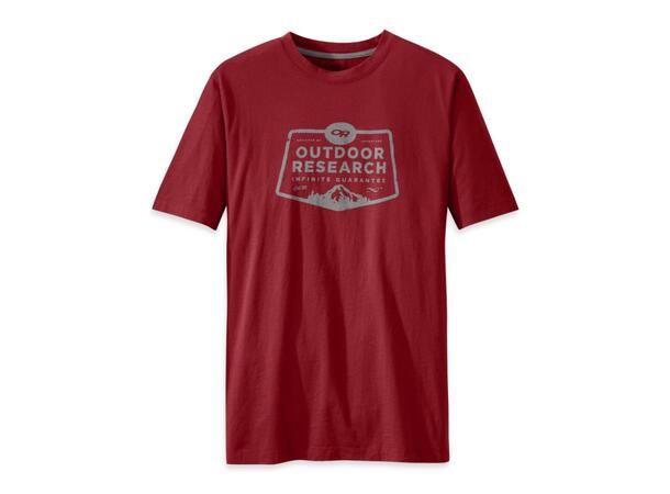 OR Bowser Tee Rød M Vintage t-skjorte i økologisk bomull. 